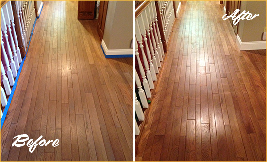 Before and After Picture of a Edmonds Wood Deep Cleaning Service on a Worn Out Floor