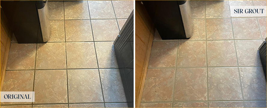 Kitchen Floor Restored by Our Expert Tile and Grout Cleaners in Lake Stevens, WA