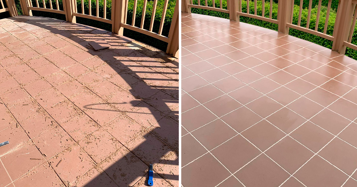 Tile and Grout Cleaners in Mukilteo WA Helped a Deck Floor Say Goodbye