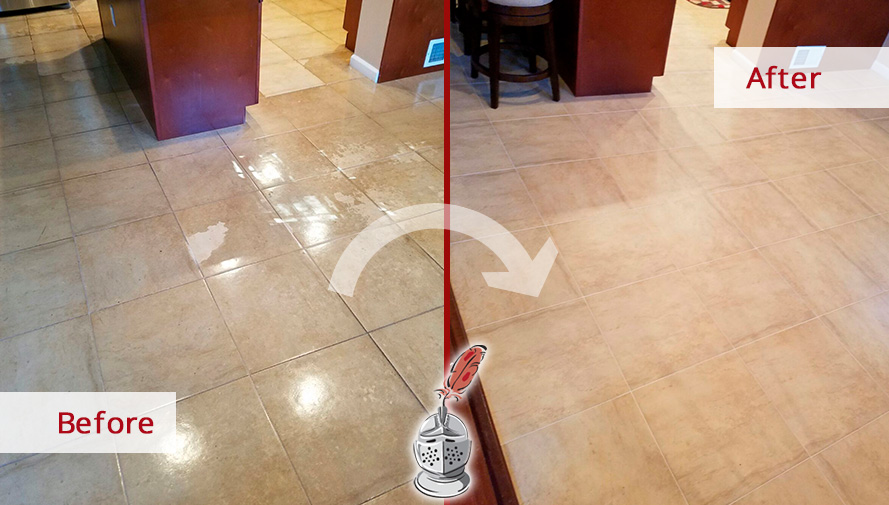 Our Seattle Tile Sealing Service Removed All Traces of Polyurethane and Grime from the Tiles and Grout Lines