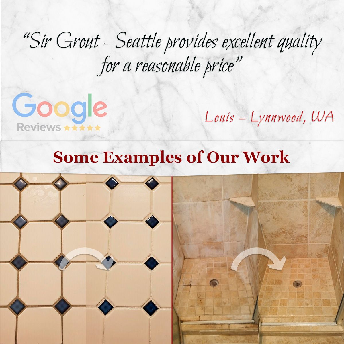 Sir Grout Seattle provides excellent quality for a reasonable price.